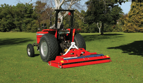 Rear-mounted Lawn Mower Mows in Windsor Castle | Trimax Mowing Systems